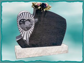 laser engraving granite tombstone